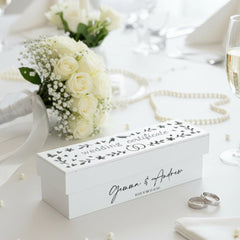Personalised Wooden Wedding Certificate Holder With a Cut Out Design