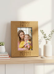 I Love My Mummy Wooden Engraved Photo Frame Gift For Any Occasion Mummy Photo Frame ukgiftstoreonline