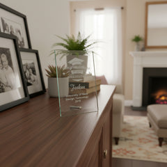 Personalised Congratulations On Your Graduation Gift Glass Plaque