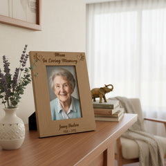 Personalised Mum In Loving Memory Remembrance Wooden Photo Frame Loving Memory Remembrance ukgiftstoreonline