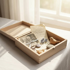 Mum and Dad In Loving Memory Engraved Remembrance Wooden Keepsake Box Loving Memory Remembrance ukgiftstoreonline