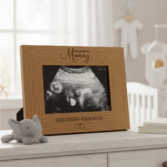 Mum To Be Wooden Baby Scan Photo Frame Mothers Day or Birthday Gift Mum Photo Frame ukgiftstoreonline