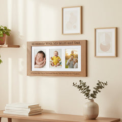 Moments With My Mum & Dad Wooden Triple picture photo frame 6" x 4" Mum Photo Frame ukgiftstoreonline