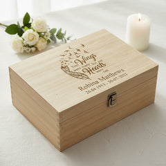 Personalised Remembrance Wooden Engraved Keepsake Memory Box Keepsake Memory Box ukgiftstoreonline