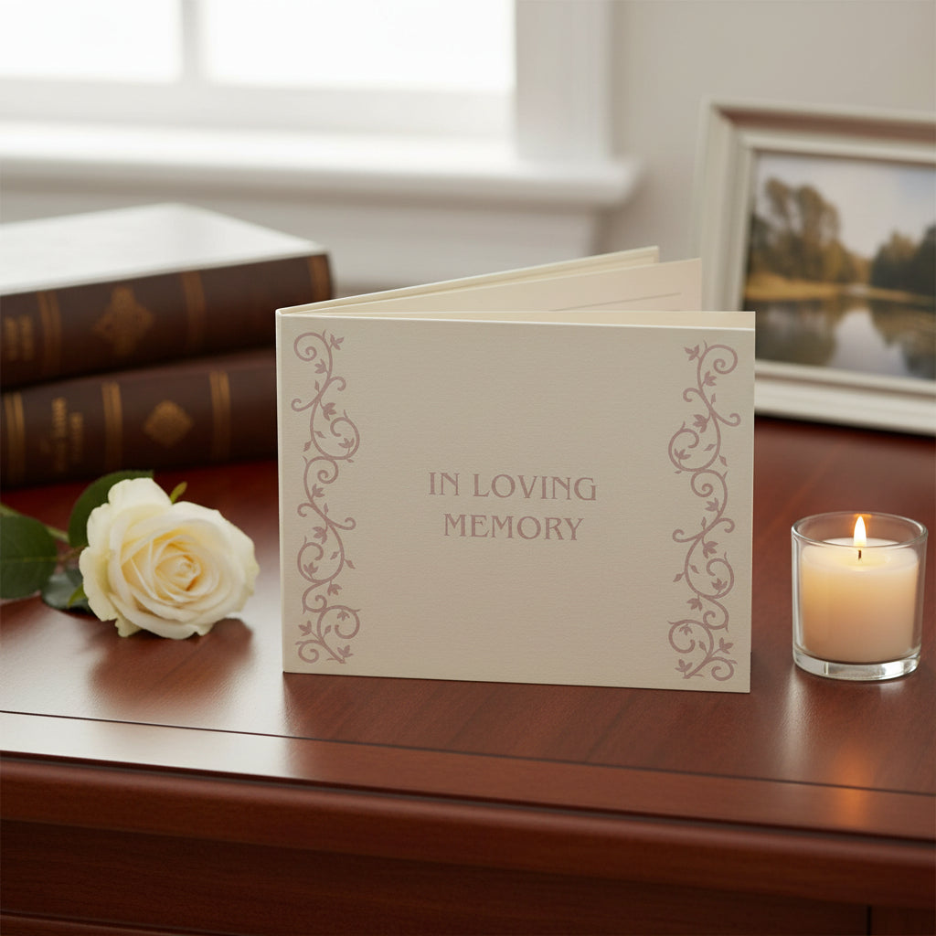 Memory Funeral Book / Book Of Condolence or Remembrance Guest Book Scrapbook Guest Book ukgiftstoreonline