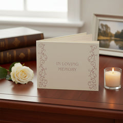 Memory Funeral Book / Book Of Condolence or Remembrance Guest Book Scrapbook Guest Book ukgiftstoreonline