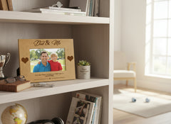 Dad and Me Wooden Engraved Photo Frame Gift Photo Frame ukgiftstoreonline