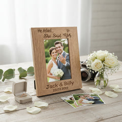 Personalised Engagement Gift Memories Portrait Photo Frame Gift Personalised Engagement Gift ukgiftstoreonline