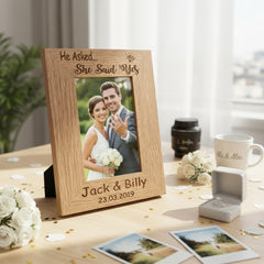Personalised Engagement Gift Memories Portrait Photo Frame Gift Personalised Engagement Gift ukgiftstoreonline