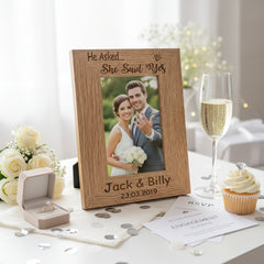 Personalised Engagement Gift Memories Portrait Photo Frame Gift Personalised Engagement Gift ukgiftstoreonline