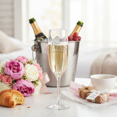 Personalised Best Mum Engraved Champagne Flute Prosecco Glass Gift Personalised Prosecco Glass ukgiftstoreonline