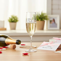 Personalised Best Mum Engraved Champagne Flute Prosecco Glass Gift Personalised Prosecco Glass ukgiftstoreonline