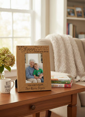 Personalised You Are The Nana Photo Frame Engraved Oak Wood Finish For Mothers Day Christmas or Birthday Nana Photo Frame ukgiftstoreonline