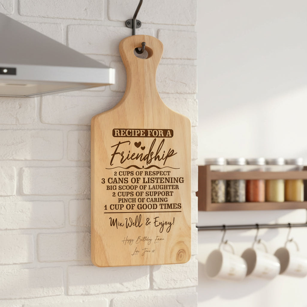 Personalised Friendship Love Chopping Board gift For Kitchen Decoration chopping Board ukgiftstoreonline