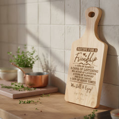 Personalised Friendship Love Chopping Board gift For Kitchen Decoration chopping Board ukgiftstoreonline
