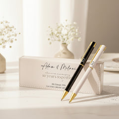10th Anniversary Pen Set Personalised and Gift Boxed Anniversary Gifts ukgiftstoreonline