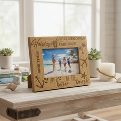 Holidays Wooden Engraved Photo Frame Gift Travel Photo Frame ukgiftstoreonline
