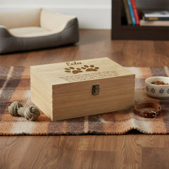 Personalised Large Dog Memory Pet Memorial Keepsake Box