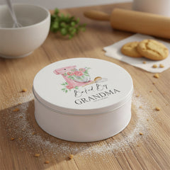 Personalised Grandma Cake Tin Baking Cookie Storage Gift Storage Tin ukgiftstoreonline