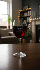 Gift For Friend Personalised Engraved Wine Glass Personalised Wine Glasses ukgiftstoreonline
