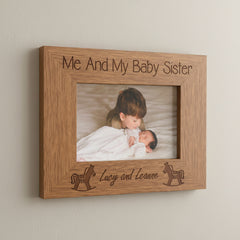 Personalised Me and My Baby Sister Engraved Photo Frame Sister Photo Frame ukgiftstoreonline