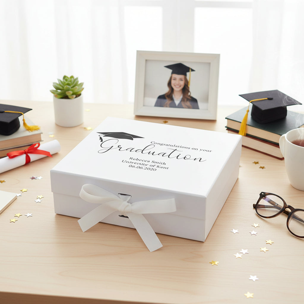 Personalised Elegant Graduation Keepsake Memory Gift Box Gift Keepsake Memory Box ukgiftstoreonline