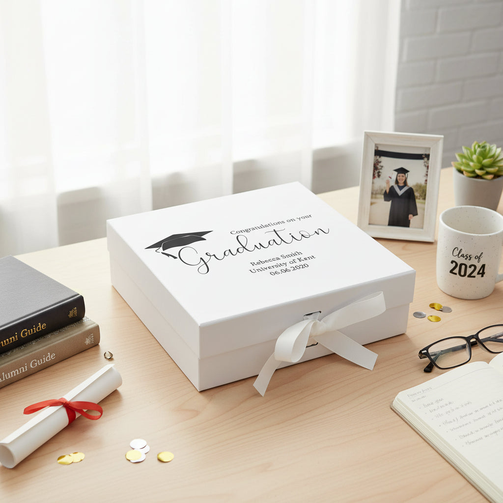 Personalised Elegant Graduation Keepsake Memory Gift Box Gift Keepsake Memory Box ukgiftstoreonline