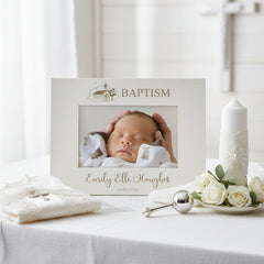 Personalised Baptism Day Photo Frame Gift With Church Sketch Photo Frame ukgiftstoreonline