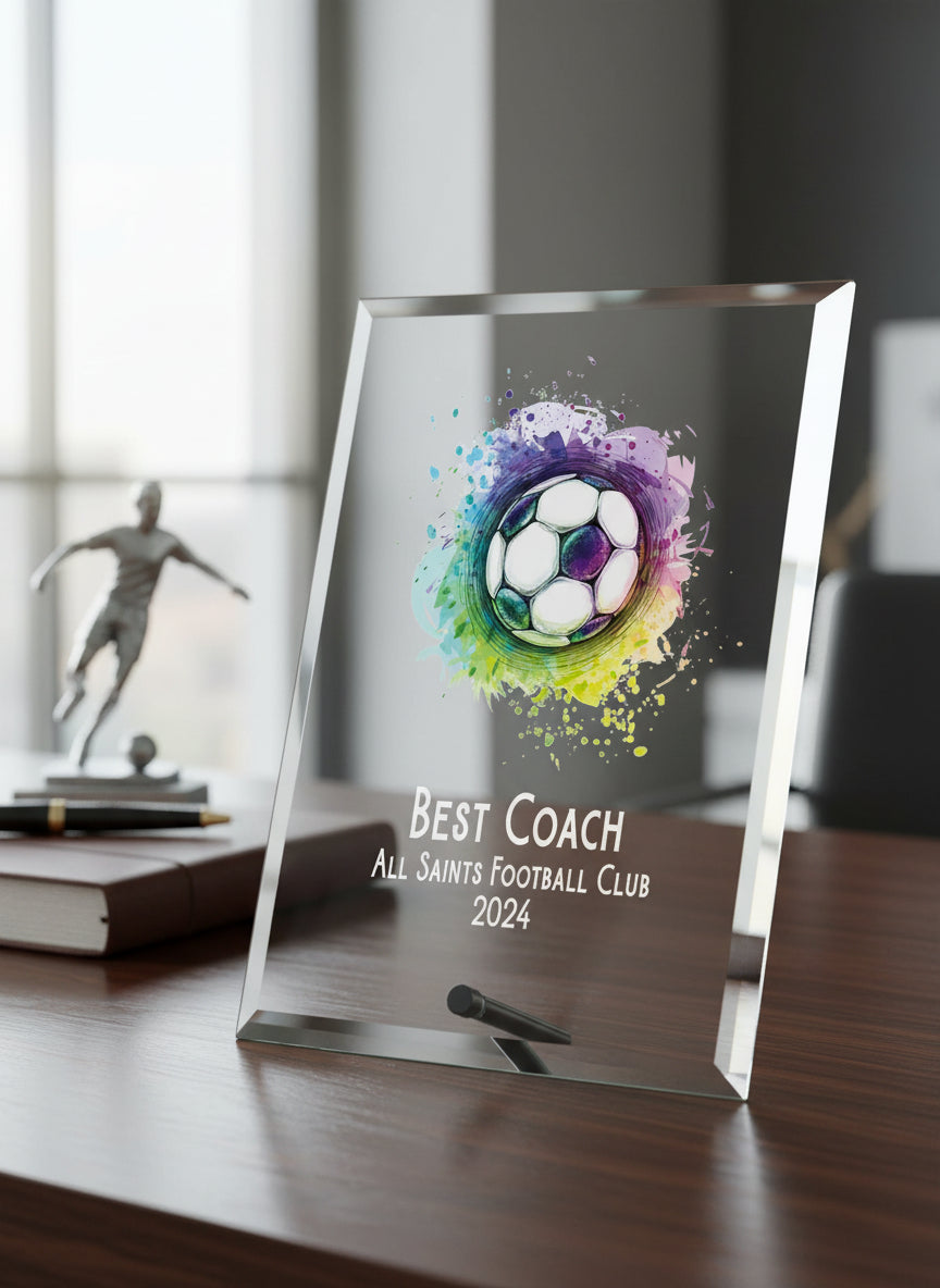 Personalised Football Award Trophy Plaque Gift For Any Occasion Personalised Plaque Sign ukgiftstoreonline