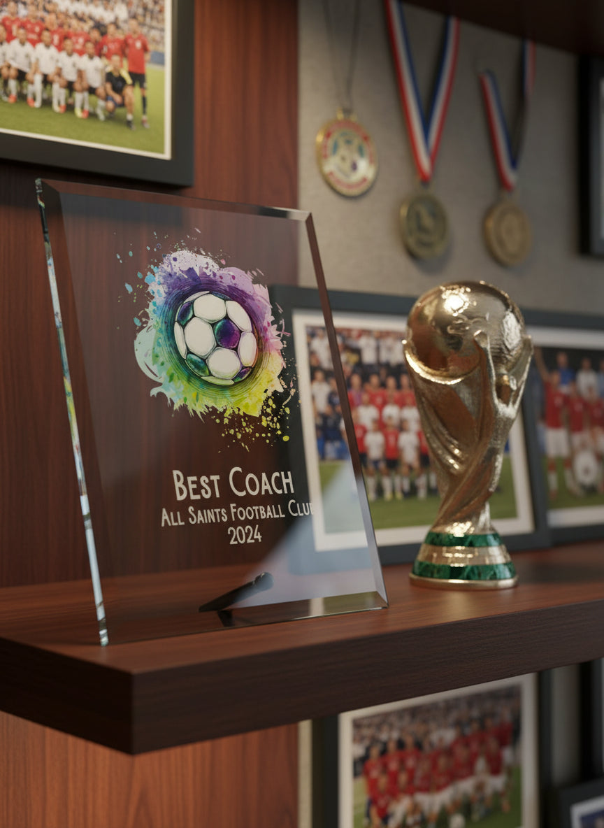 Personalised Football Award Trophy Plaque Gift For Any Occasion Personalised Plaque Sign ukgiftstoreonline