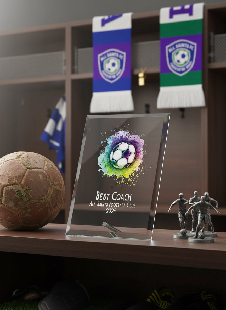 Personalised Football Award Trophy Plaque Gift For Any Occasion Personalised Plaque Sign ukgiftstoreonline