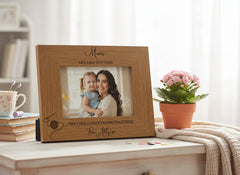 Personalised Engraved Mums are Like Buttons Photo Frame Gift, from son or daughter Mum Photo Frame ukgiftstoreonline
