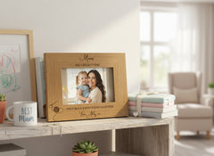 Personalised Engraved Mums are Like Buttons Photo Frame Gift, from son or daughter Mum Photo Frame ukgiftstoreonline
