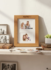 Large A4 Mummy Photo Picture Frame Engraved Wood For Two 6x4 Inch Photos Landscape Photo Frame ukgiftstoreonline