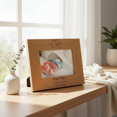 ukgiftstoreonline Personalised Baby Born Sleeping Photo Frame Keepsake Baby Photo Frame ukgiftstoreonline