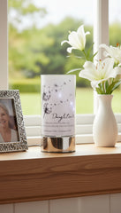 Personalised Daughter In Loving Memory Led Lamp With Dandelions Sympathy Gift Personalised Lights ukgiftstoreonline