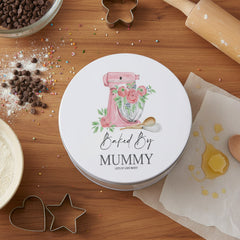Personalised Mummy Cake Tin Baking Cookie Storage Gift Storage Tin ukgiftstoreonline