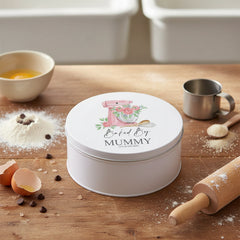 Personalised Mummy Cake Tin Baking Cookie Storage Gift Storage Tin ukgiftstoreonline
