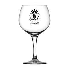 Personalised Engraved 18th Birthday Fabulous Gin Cocktail Glass