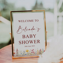 Personalised Baby Shower Celebration Customised Table Sign