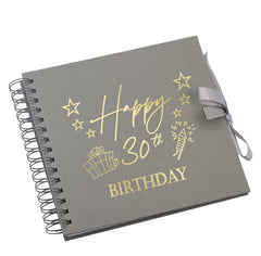 Wholesale Trade Pack of 10 - 30th Birthday Scrapbooks With Present Design