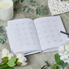 Personalised Wedding Planner Organiser Book Engagement Gift With Green Clover Heart