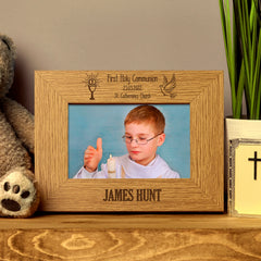 Personalised First Holy Communion Photo Frame Gift with Holy Host ukgiftstoreonline