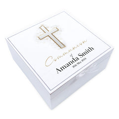 Personalised Communion Keepsake Box Gift With Vintage Finish ukgiftstoreonline