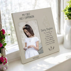 First Holy Communion Gift, Printed Girl's Holy Communion Photo Frame ukgiftstoreonline