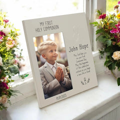 First Holy Communion Gift, Printed Boy's Holy Communion Photo Frame ukgiftstoreonline