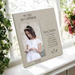 First Holy Communion Gift, Printed Girl's Holy Communion Photo Frame ukgiftstoreonline