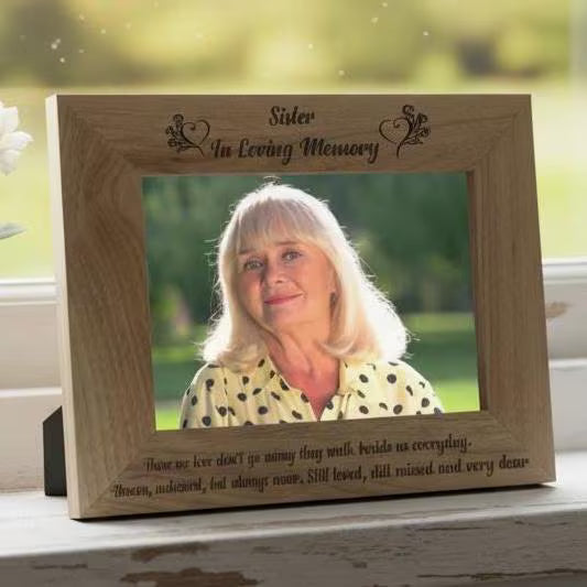 Sister Memorial Remembrance Photo Frame Sister Photo Frame ukgiftstoreonline
