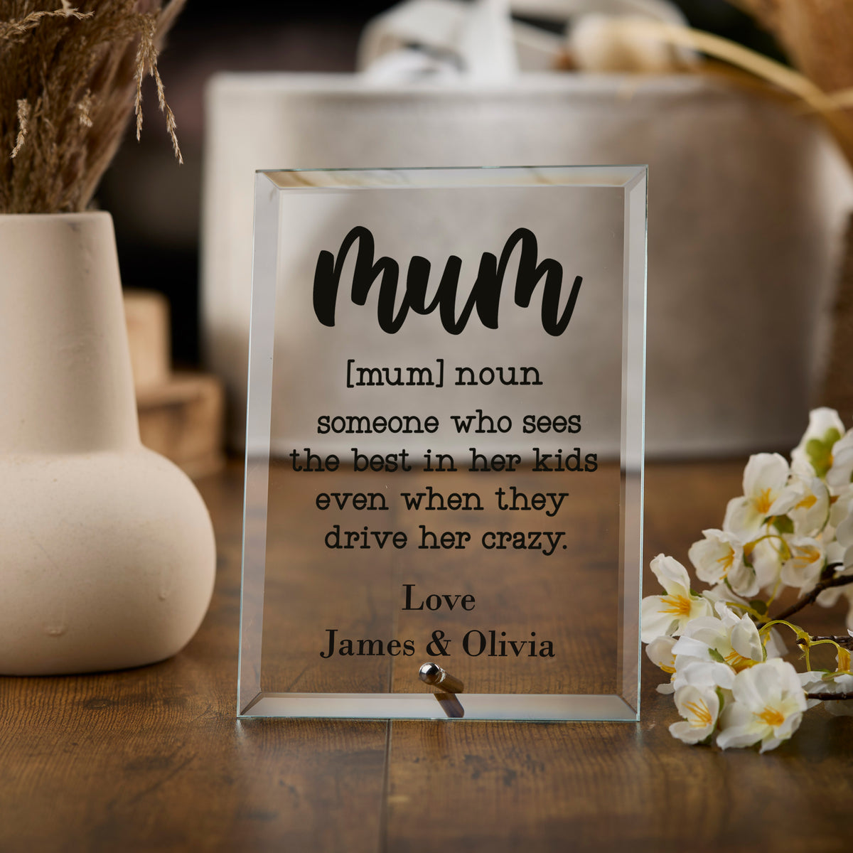 Personalised Mum Funny Sentiment Love From Kids Gift