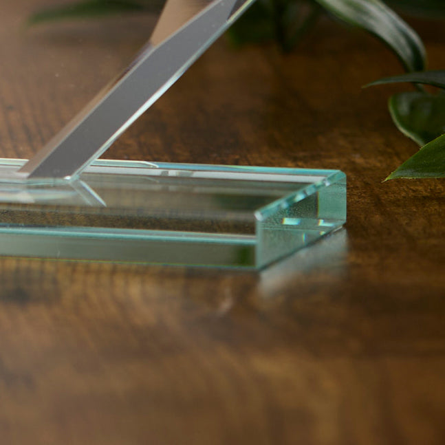 Large Jade Glass Personalised 15cm Fencing Trophy Award Engraved